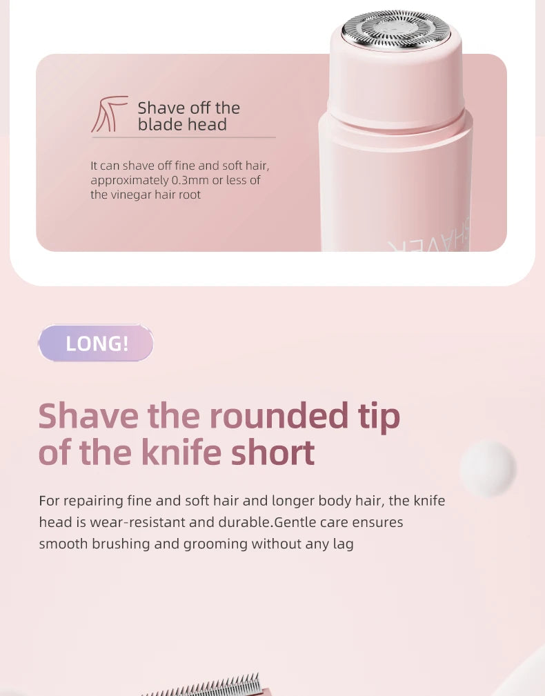 Double-Head Electric Epilator – Rechargeable Painless Hair Remover for Women