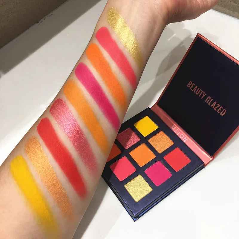 Beauty Glazed 9-Color Eyeshadow Palette – Matte & Shimmer, Long-Lasting Waterproof