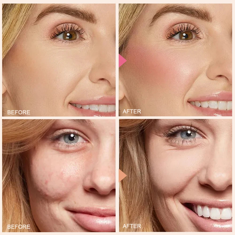 4-Color Liquid Blush – Long-Lasting, Blend able Vegan Cheek Tint