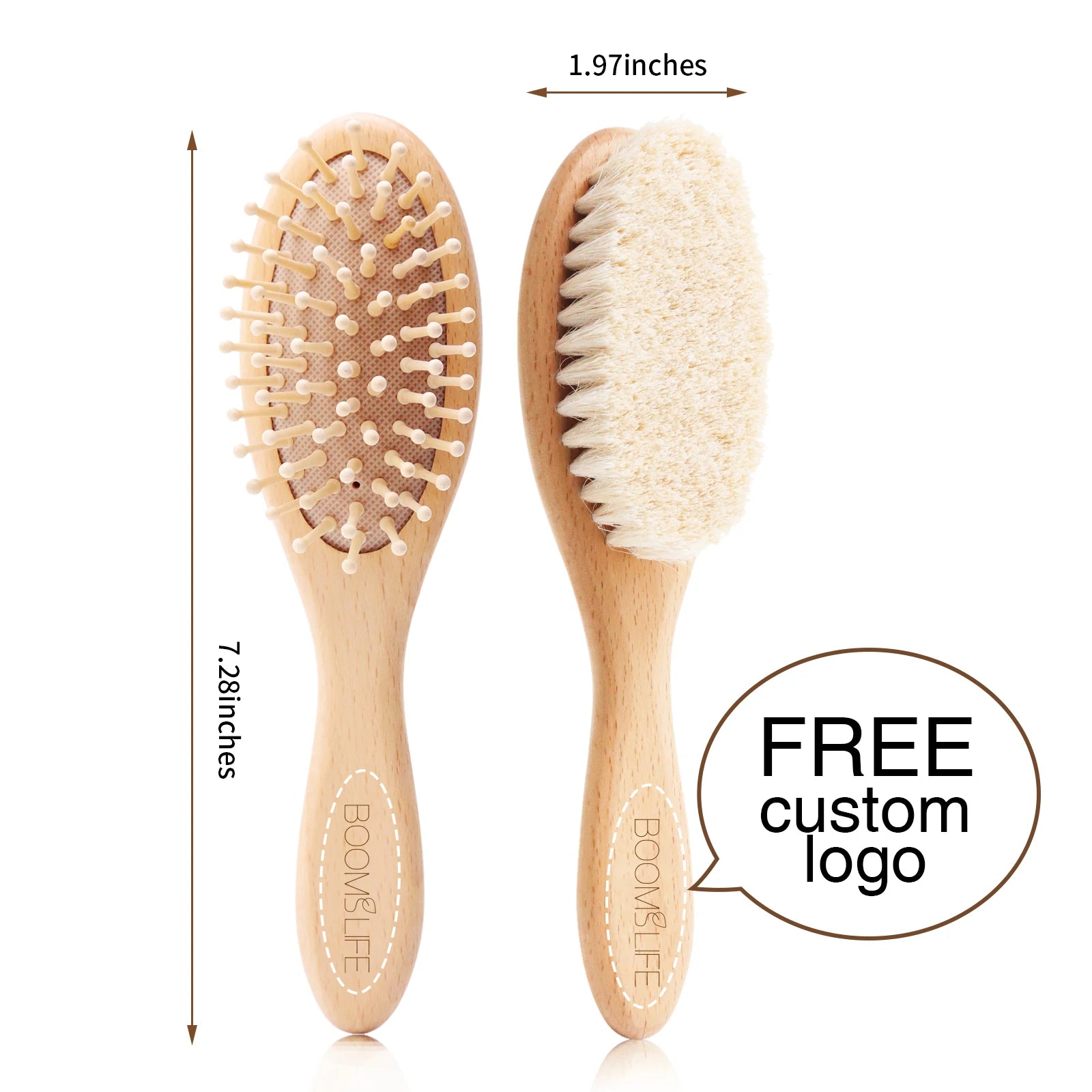 Deep Pore Face Cleansing Brush – Professional Fiber Exfoliating Brush with Wooden Handle