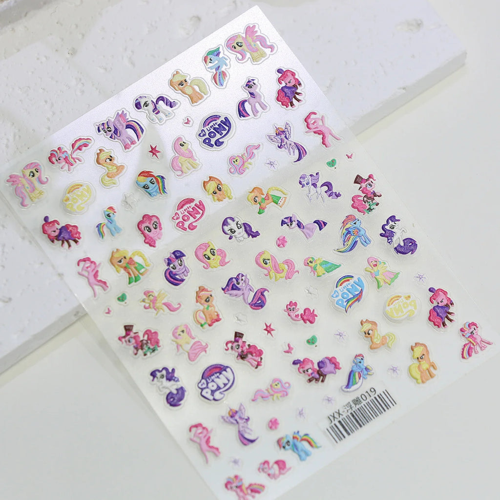 My Little Pony Nail Stickers – Anime Unicorn DIY Nail Decals