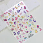 My Little Pony Nail Stickers – Anime Unicorn DIY Nail Decals