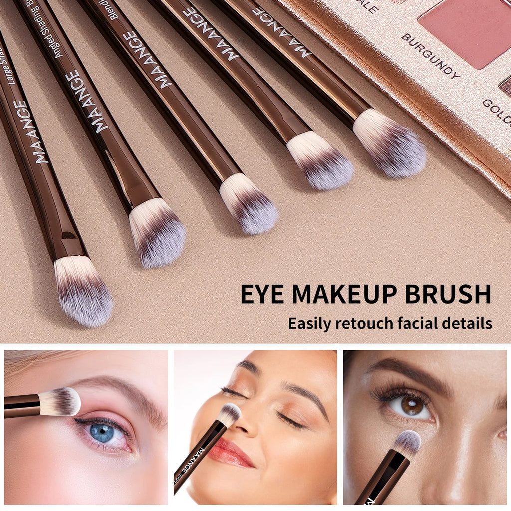 MAANGE 20-Piece Professional Double-Ended Makeup Brush Set – Face & Eye Blending