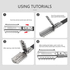 Professional Double-Edge Hair Razor Comb – Salon Cutting & Thinning Tool