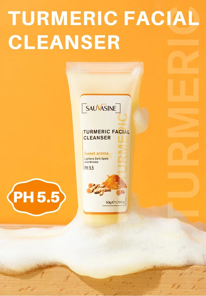 Turmeric Brightening Cleanser – Deep Clean, Acne & Dark Spot Care