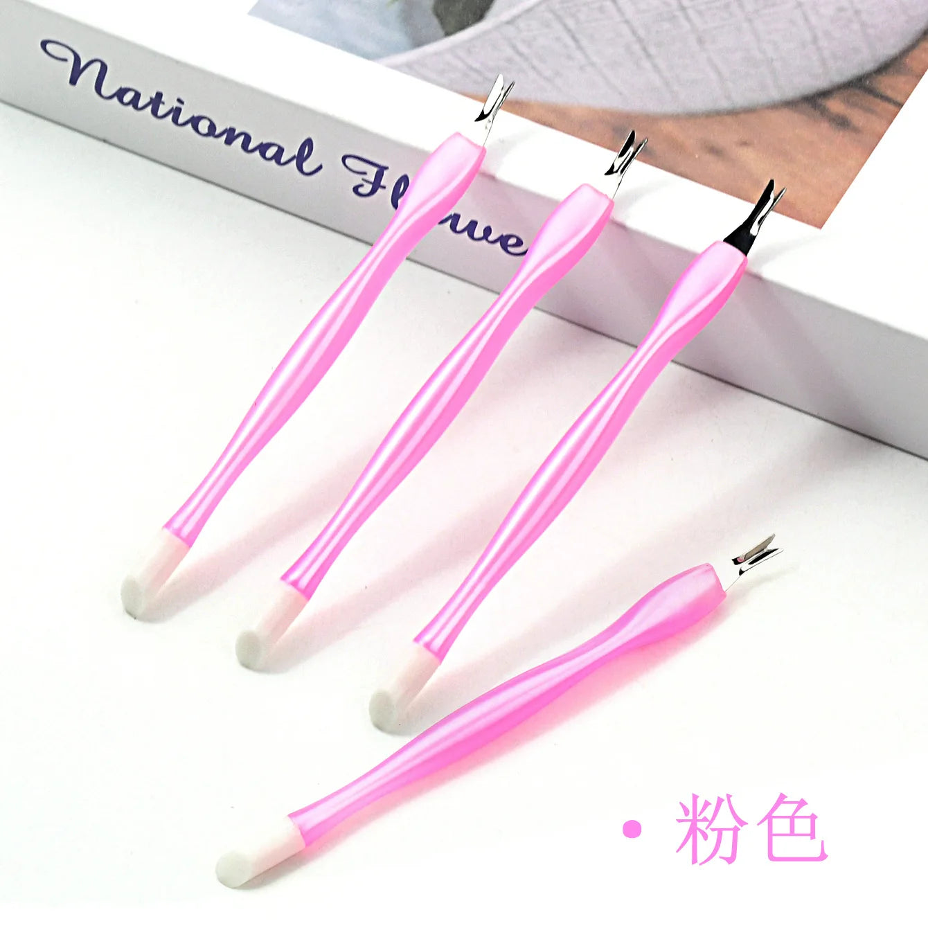 10pcs Mixed Color Cuticle Pusher Set – Dead Skin Fork, Trimmer & Peeling Knife Manicure Nail Art Tools
