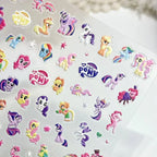 My Little Pony Nail Stickers – Anime Unicorn DIY Nail Decals