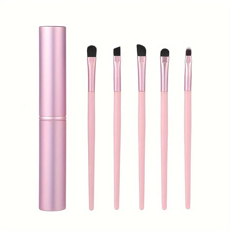 5-Piece Soft Eye & Blush Makeup Brush Set