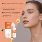 Turmeric Face Cleanser – Deep Cleansing, Oil Control, Acne & Blackhead Remover, Hydrating & Brightening Foam