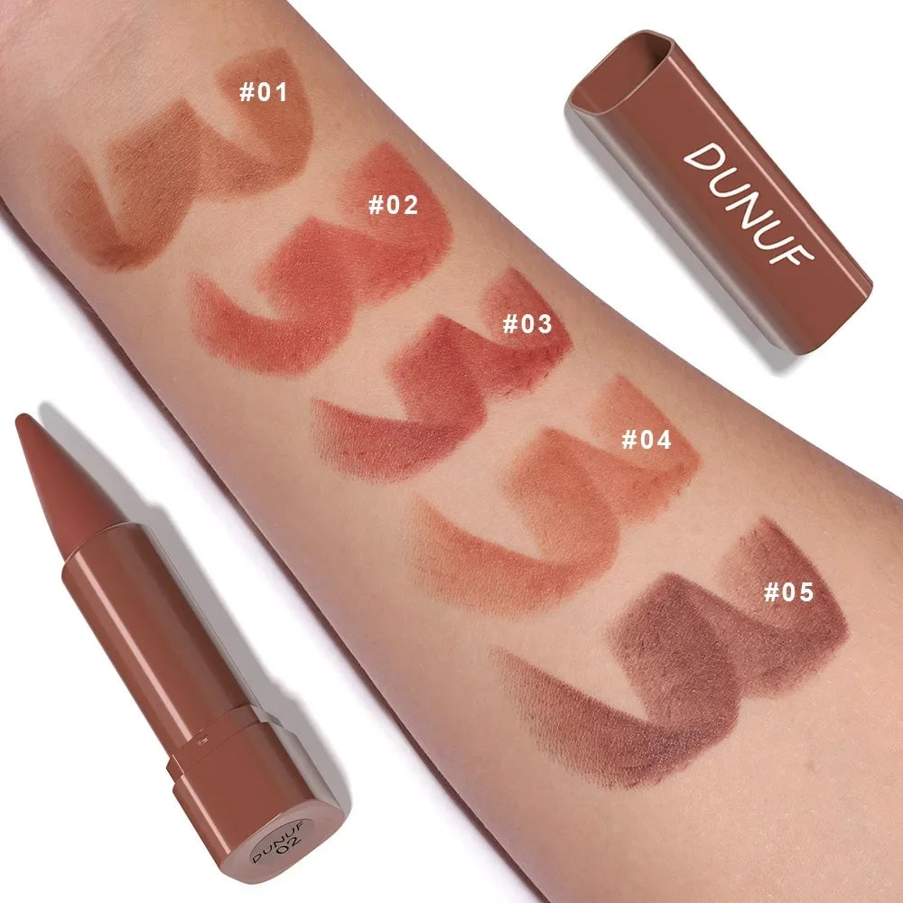 Matte Nude & Red Lip Liner Pencil – 9 Colors, Velvet Contour & Gradient Lipliner