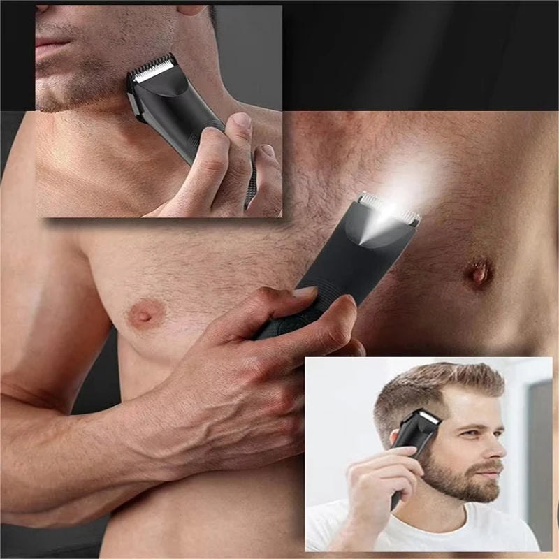 Electric Body & Beard Hair Trimmer – Men’s Grooming Kit