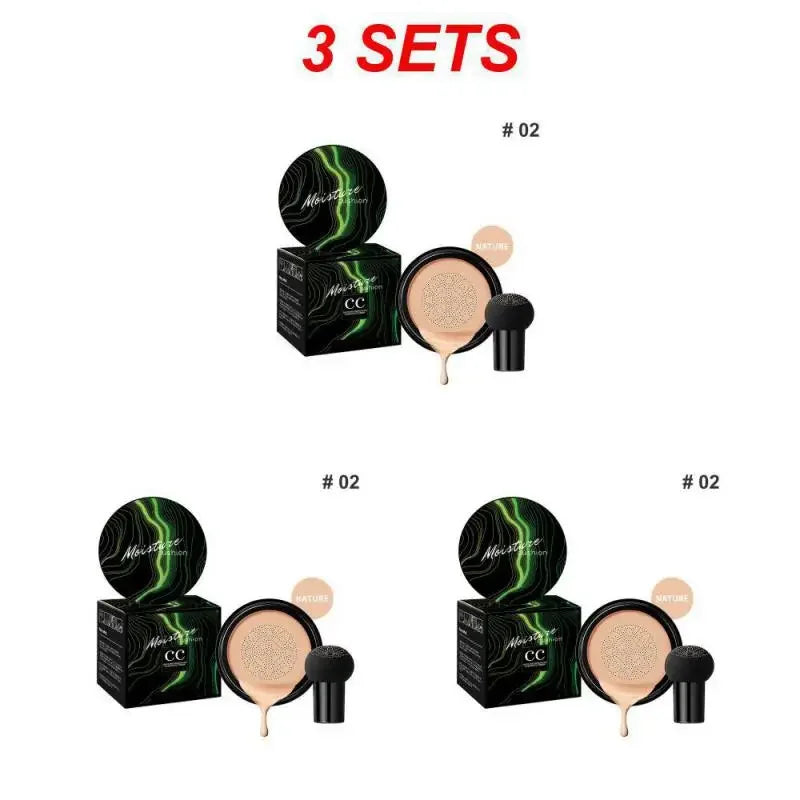 Mushroom Head Air Cushion CC Cream – Foundation, Concealer & Oil-Control Makeup