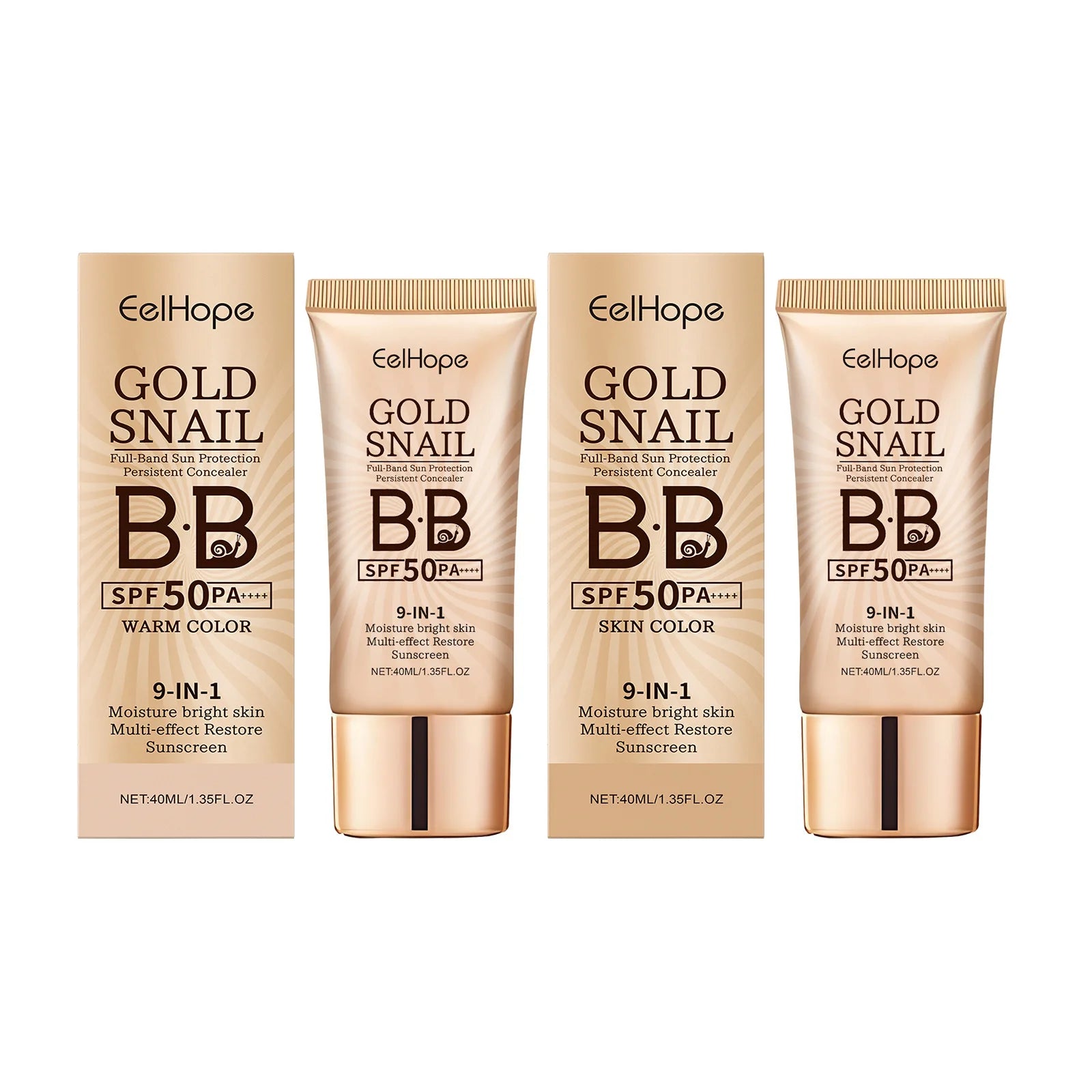 Gold Snail BB Cream SPF 50 – Sunscreen & Long-Lasting Concealer