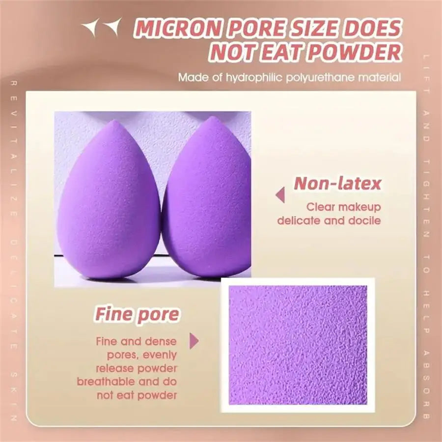 8-Piece Mini Makeup Sponge Puff Set for Concealer & Foundation – Soft Blending Sponges for Liquid Makeup