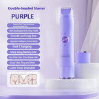 Double-Head Electric Epilator – Rechargeable Painless Hair Remover for Women