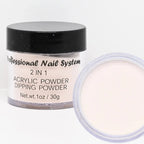 2-in-1 Acrylic & Dipping Powder – Nail Dust Pigment for French Dip, Glitter Manicure & Gel Polish, FAW53