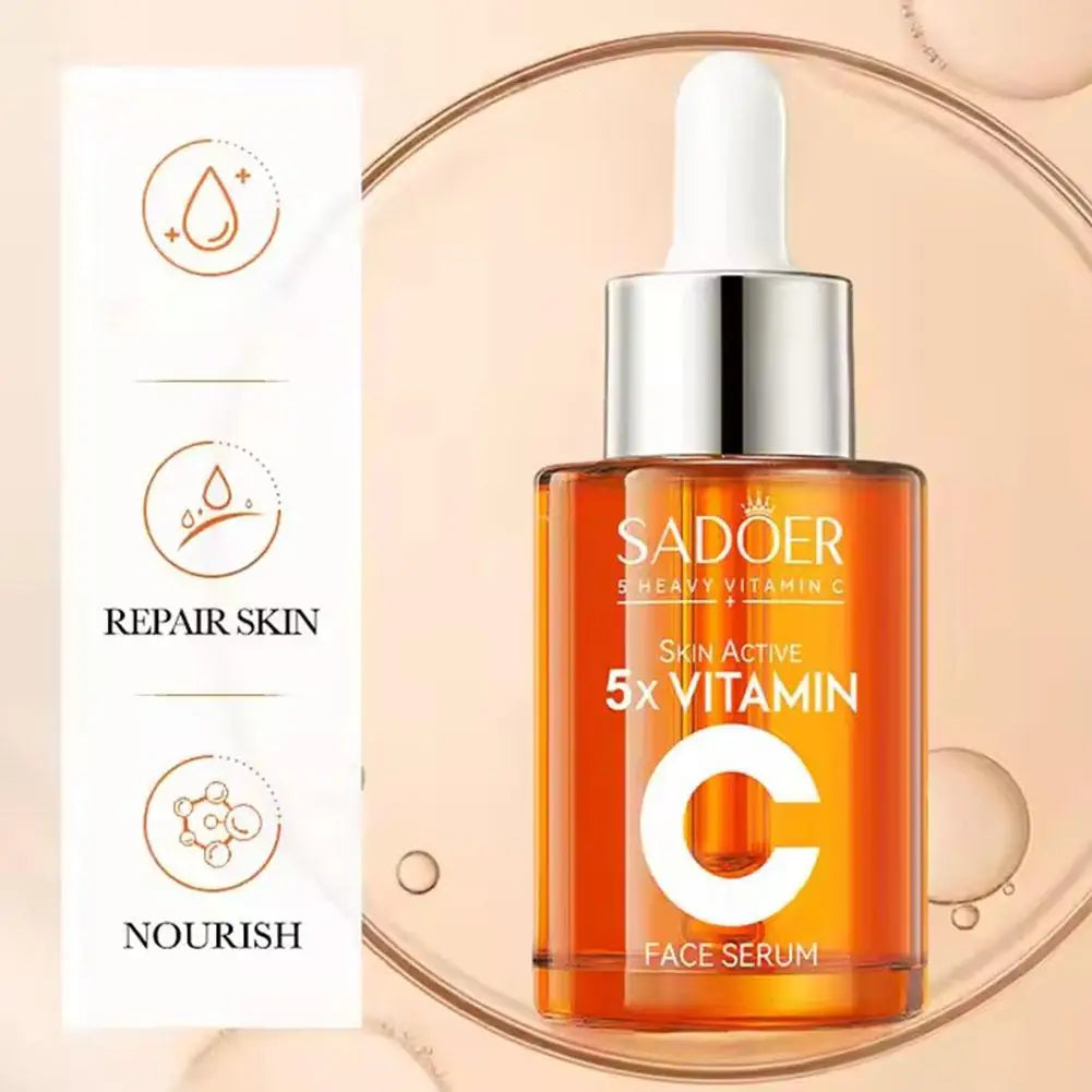 5x Vitamin C Skincare Set – Cleanser, Lotion, Eye Cream & Serum for Brightening & Even Skin Tone