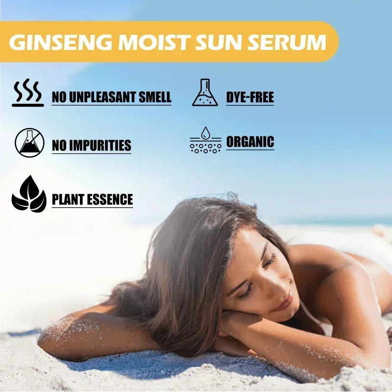 Ginseng Essence Sunscreen SPF 50 – Moisturizing & Non-Greasy Sunblock