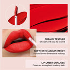 MLSMILE 6-Color Velvet Matte Lip Glaze – Waterproof, Long-Lasting, Non-Stick Lip Tint