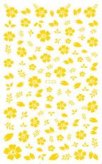3D Y2K Hibiscus Floral Nail Stickers