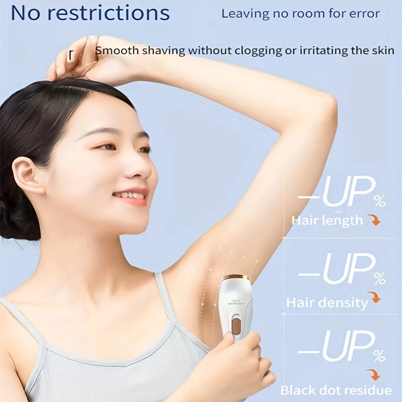 Electric Waterproof Hair Trimmer for Women – Painless Body & Facial Hair Removal