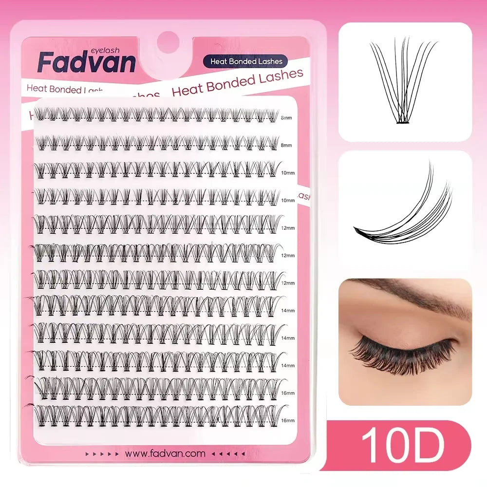 DIY Cluster Lashes Bundle – 30D/40D Soft Mink Individual Lashes