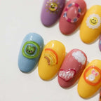 5D Cartoon Nail Art Stickers – Jelly Dessert Bear & Rabbit Decals