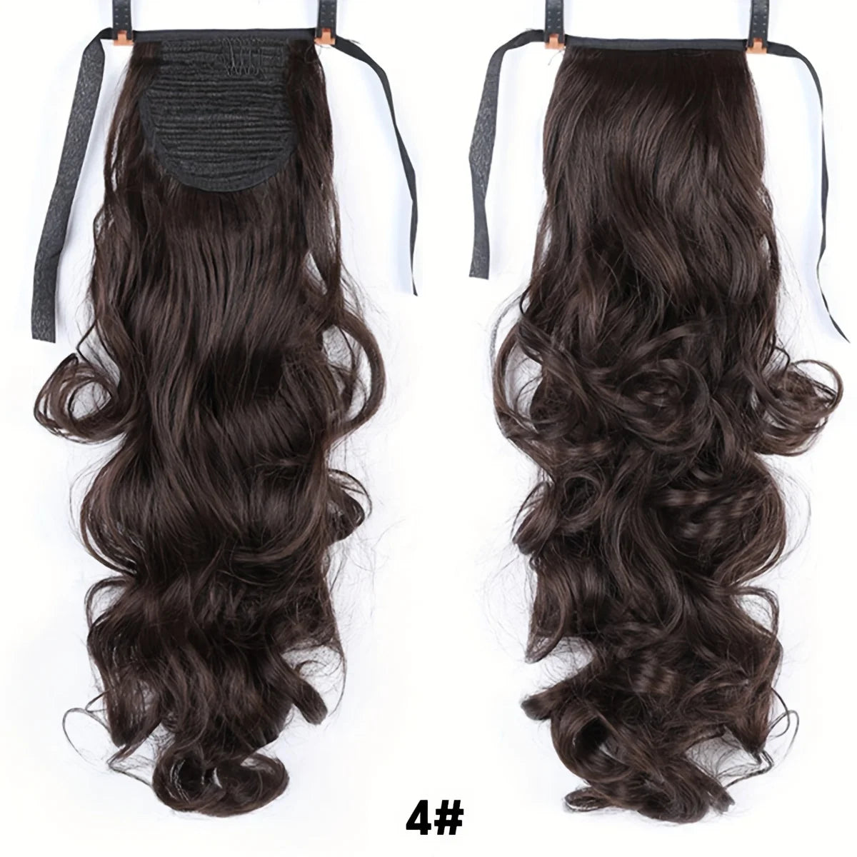 18" Curly Clip-In Ponytail Hair Extension – Heat-Resistant Synthetic