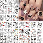 30pcs Cartoon Animal Nail Stickers – Cat & Dog Graffiti Decals
