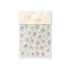 Cherry Blossom Gradient Nail Art Stickers – Laser Pink Flower Adhesive Decals