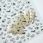 Kawaii Capybara & Spotted Puppy Nail Art Stickers – DIY Manicure Decals