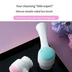 AA20-3D Double-Sided Facial Cleansing Brush – Soft Bristles & Manual Massage