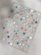 3D Starfish Shell Nail Stickers – Summer DIY Self-Adhesive Decals
