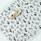 Kawaii Capybara & Spotted Puppy Nail Art Stickers – DIY Manicure Decals