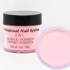 2-in-1 Acrylic & Dipping Powder – Nail Dust Pigment for French Dip, Glitter Manicure & Gel Polish, FAW53
