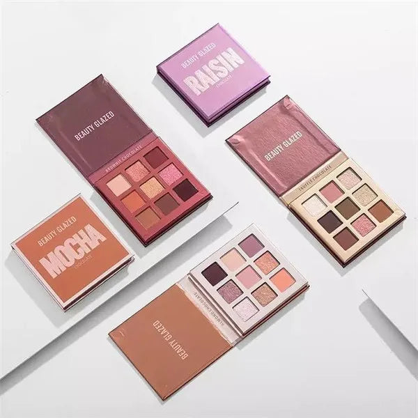 Beauty Glazed 9-Color Eyeshadow Palette – Matte & Shimmer, Long-Lasting Waterproof