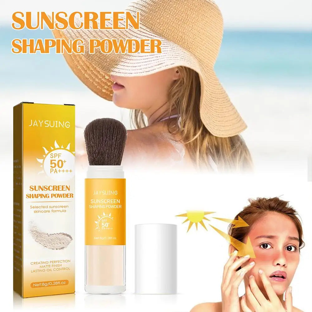 SPF 50+ Translucent Sunscreen Setting Powder – Oil Control with Puff