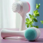 AA20-3D Double-Sided Facial Cleansing Brush – Soft Bristles & Manual Massage