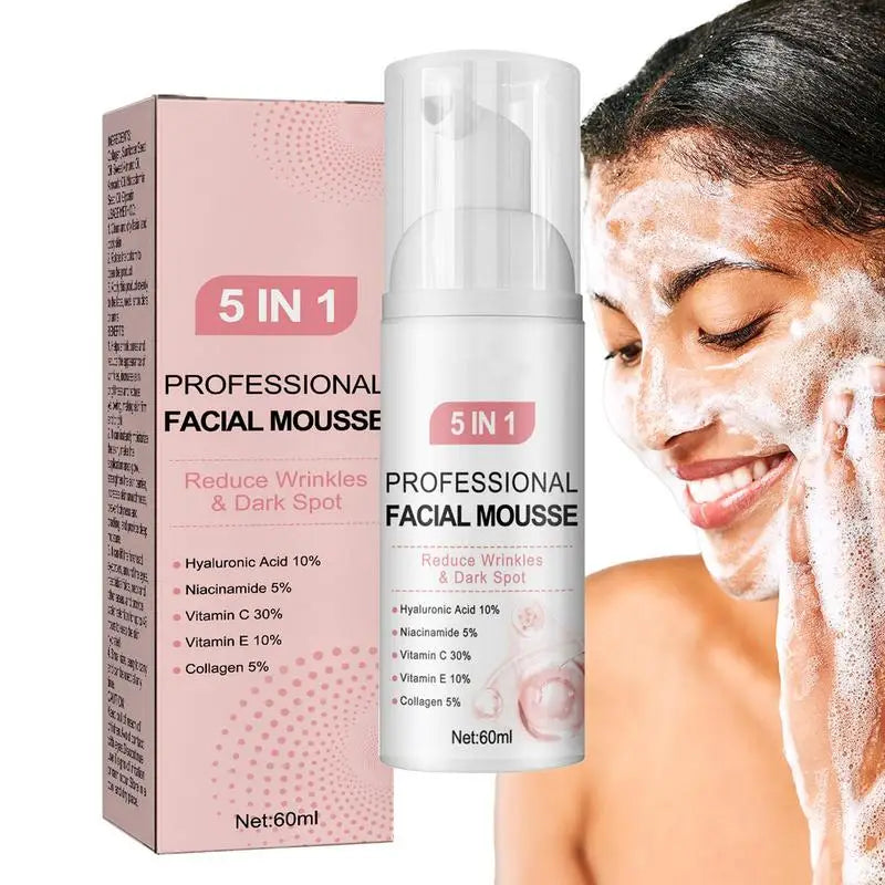 Facial Foaming Cleanser – Deep Clean, Oil Control, Moisturizing, Blackhead Removal