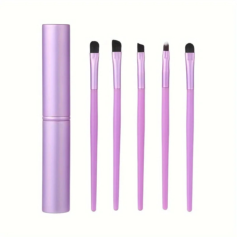 5-Piece Soft Eye & Blush Makeup Brush Set