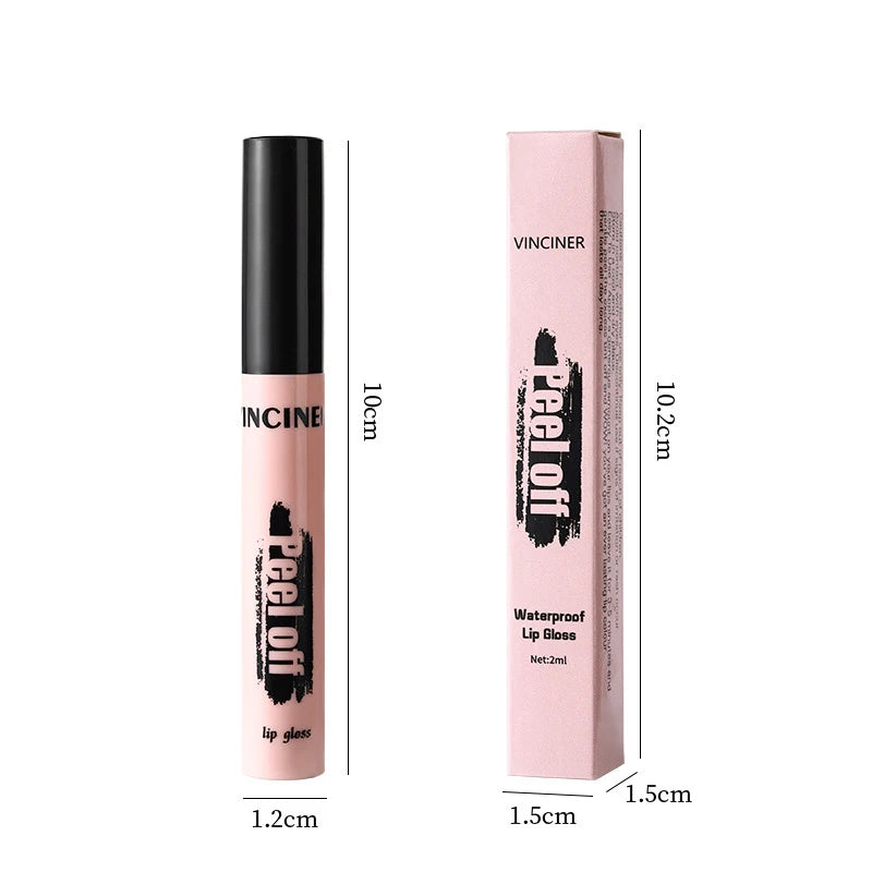 Peel-Off Matte Lip Tint – Long-Lasting Waterproof Lip Stain & Gloss