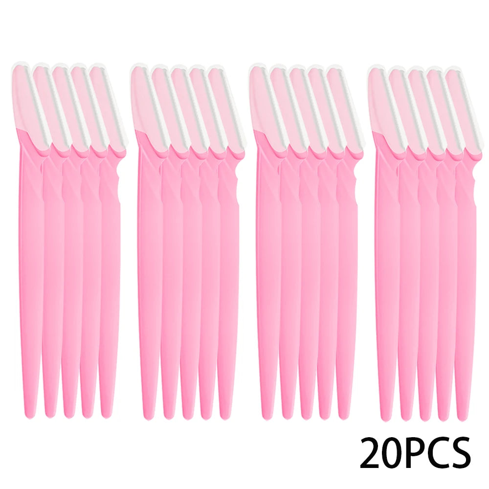 Eyebrow Razor Set – Multipurpose Face Razors for Women & Men, Dermaplaning Tool with Easy-to-Use Shaver Blades