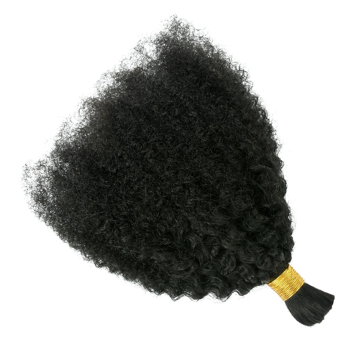 4C Afro Kinky Curly Bulk Hair – Raw Virgin Human Hair for Braiding