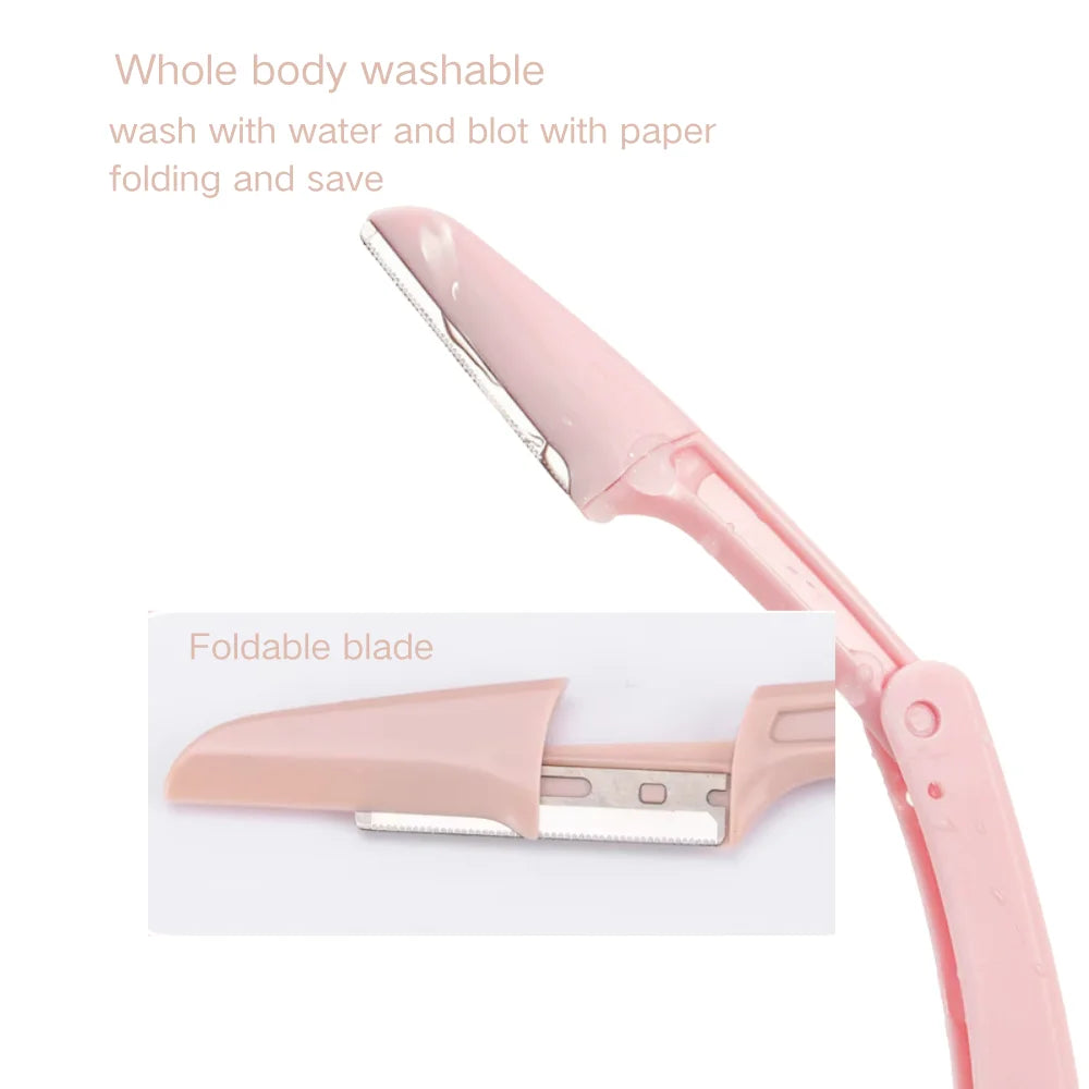 Portable Eyebrow & Face Trimmer – Precision Hair Removal Razor