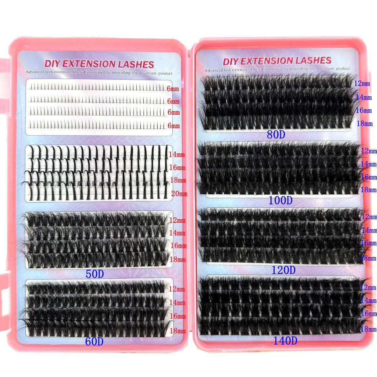 Spiky Individual Lash Clusters – Manga Style Bottom & Top Eyelash Extensions