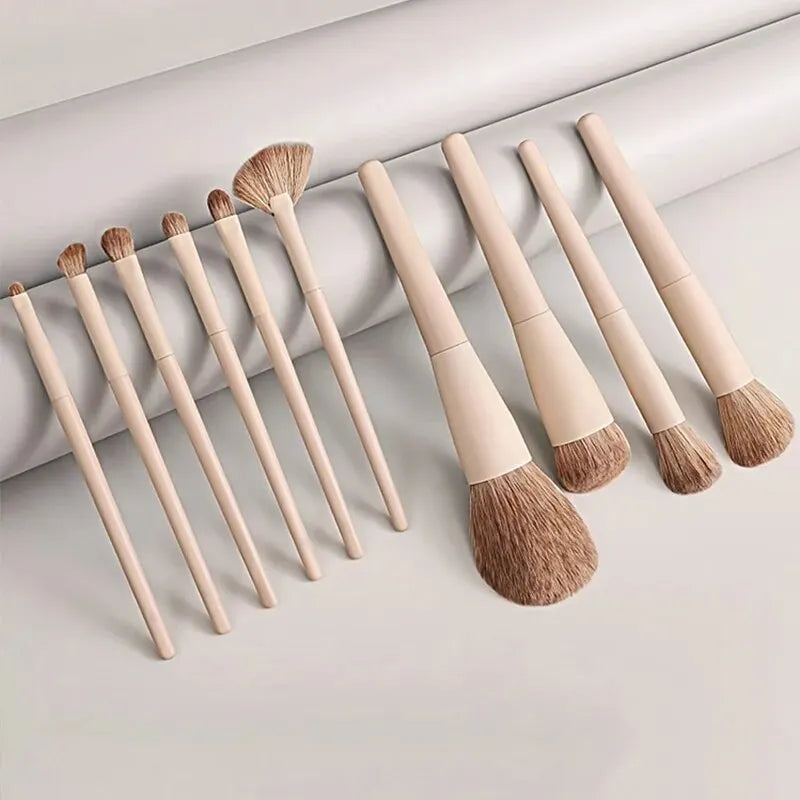 10-Piece Premium Makeup Brush Set – Face & Eye Tools