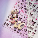 5D Anime Nail Stickers – Hello Kitty, Kuromi & Cinnamoroll