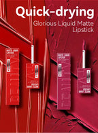 MLSMILE 6-Color Velvet Matte Lip Glaze – Waterproof, Long-Lasting, Non-Stick Lip Tint