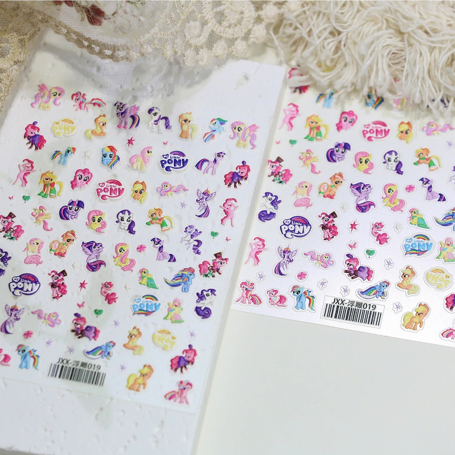 My Little Pony Nail Stickers – Anime Unicorn DIY Nail Decals
