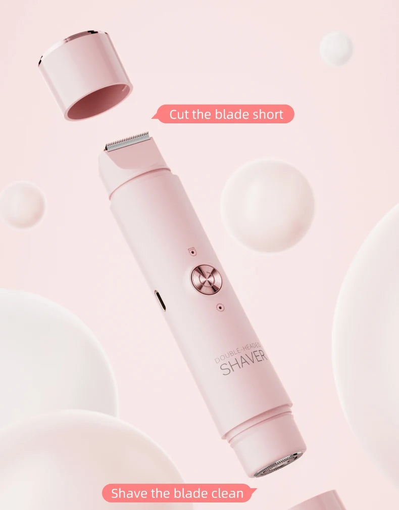 Double-Head Electric Epilator – Rechargeable Painless Hair Remover for Women